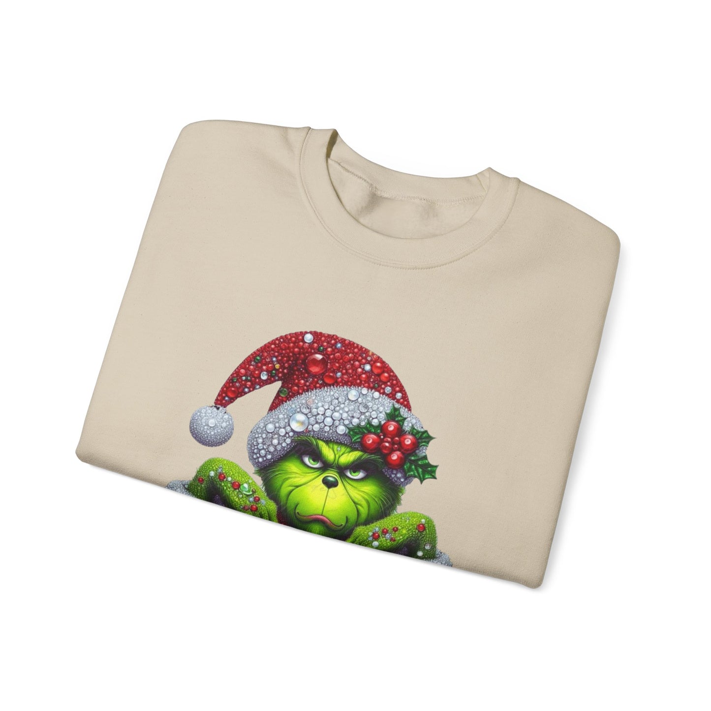 Glitter Grinch Unisex Heavy Blend™ Crewneck Sweatshirt