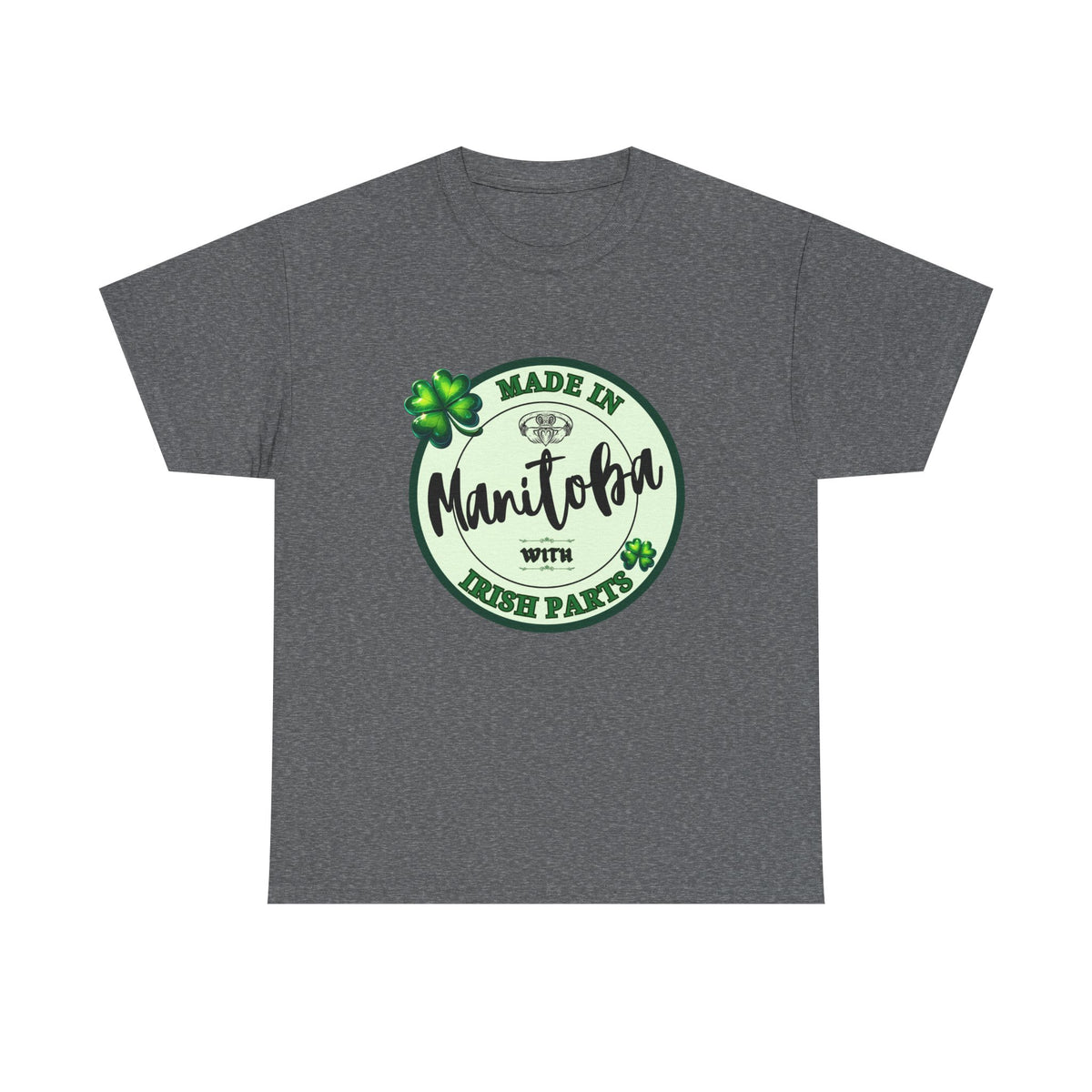 Made In Manitoba With Irish Parts Unisex Heavy Cotton Tee