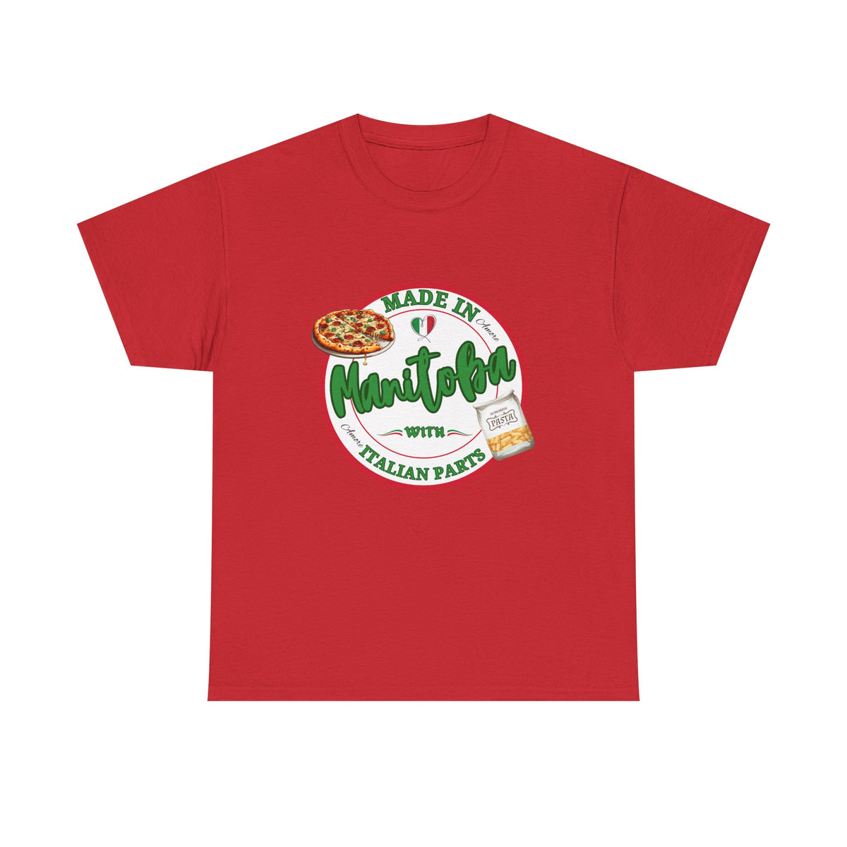 Made In Manitoba With Italian Parts Unisex Heavy Cotton Tee