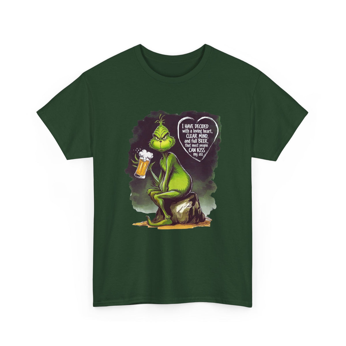 I Have Decided Grinch Unisex Heavy Cotton Tee