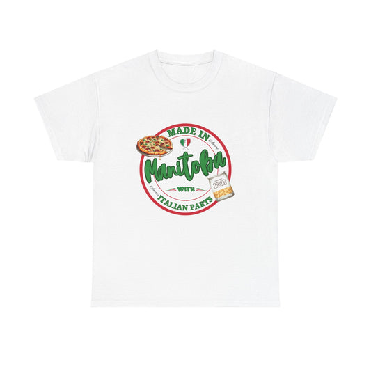 Made In Manitoba With Italian Parts Unisex Heavy Cotton Tee
