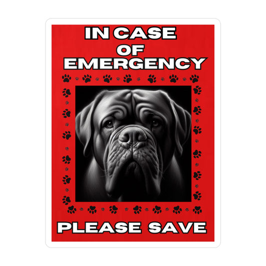 Pet Safety Rescue Vinyl Decal