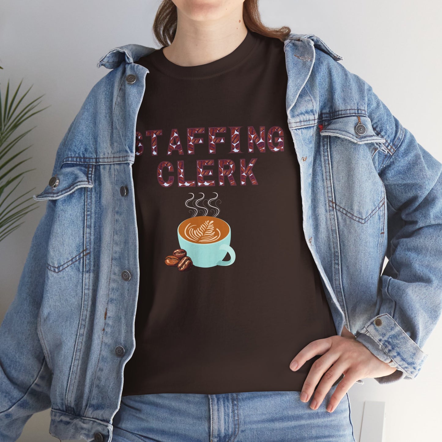 Staffing Clerk Unisex Heavy Cotton Tee