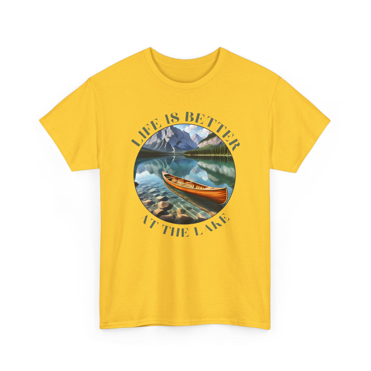 Life Is Better At The Lake Unisex Heavy Cotton Tee