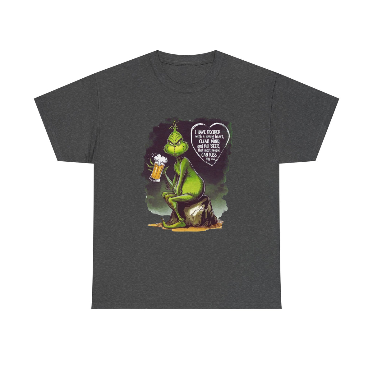 I Have Decided Grinch Unisex Heavy Cotton Tee