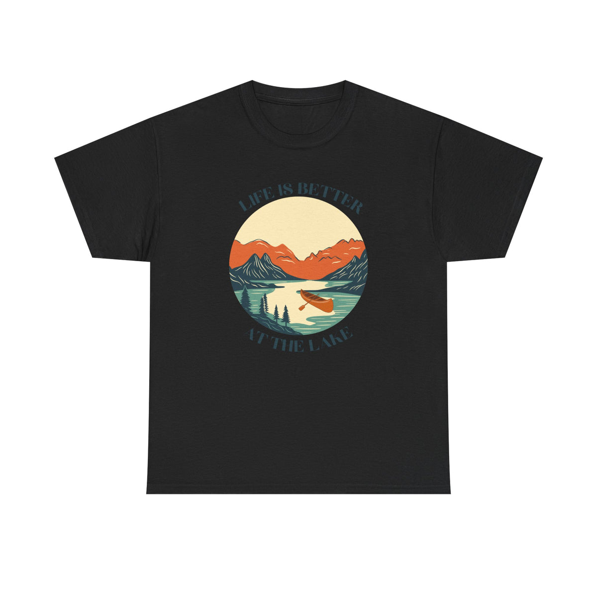 Life Is Better At The Lake Unisex Heavy Cotton Tee