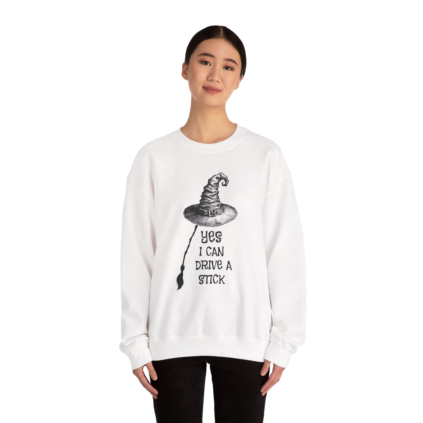 Yes I Can Drive A Stick Unisex Heavy Blend™ Crewneck Sweatshirt