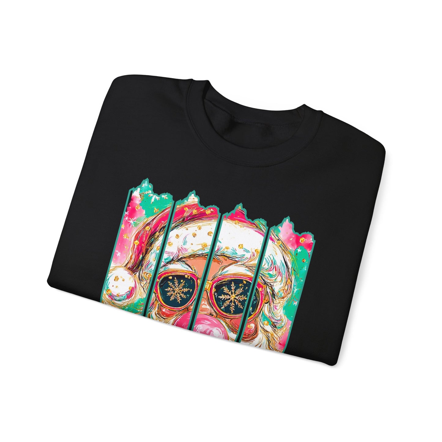 Santa Merry Christmas Unisex Heavy Blend™ Crewneck Sweatshirt