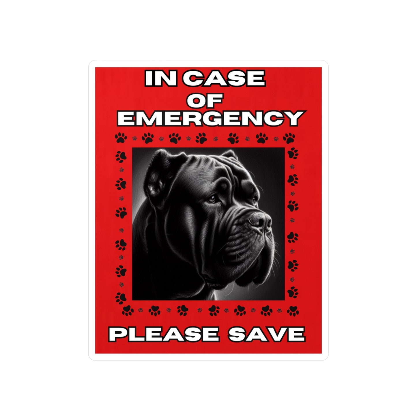 Pet Safety Rescue Vinyl Decal