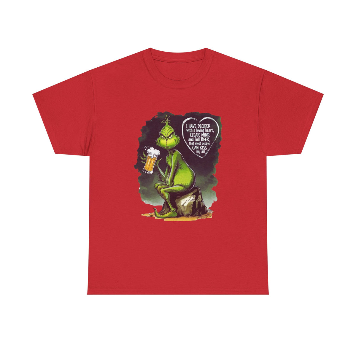 I Have Decided Grinch Unisex Heavy Cotton Tee