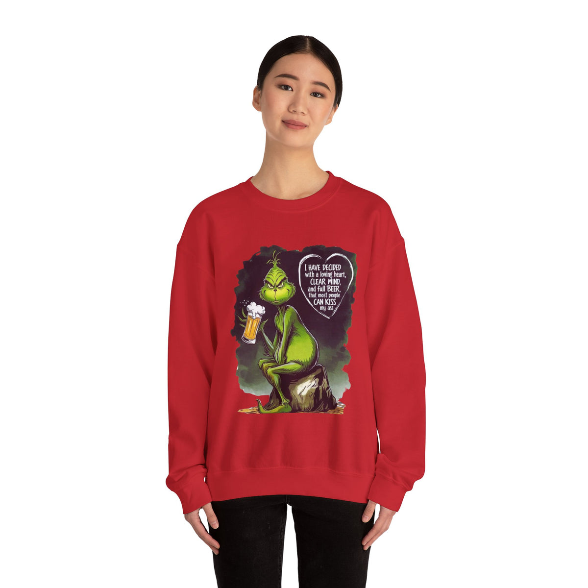 I Have Decided Grinch Unisex Heavy Blend™ Crewneck Sweatshirt