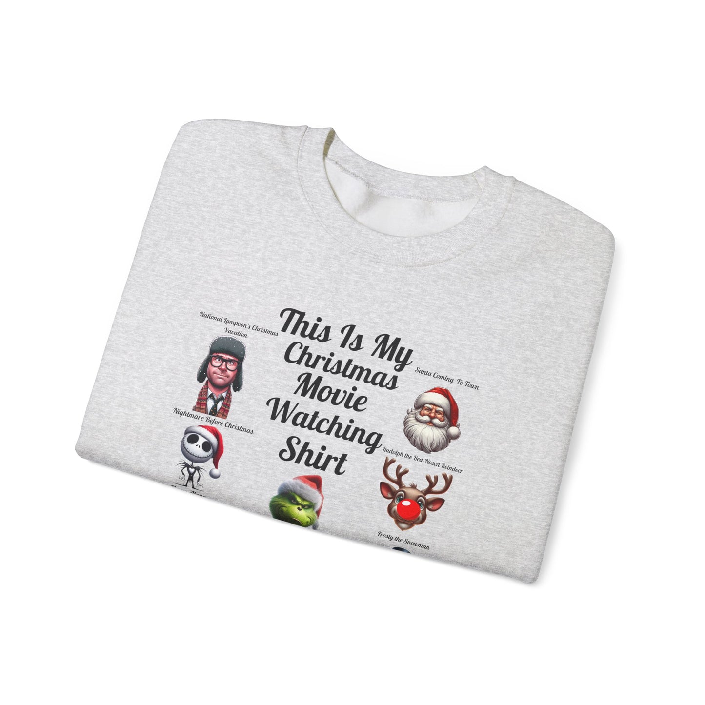 This Is My Christmas Movie Watching Shirt Unisex Heavy Blend™ Crewneck Sweatshirt