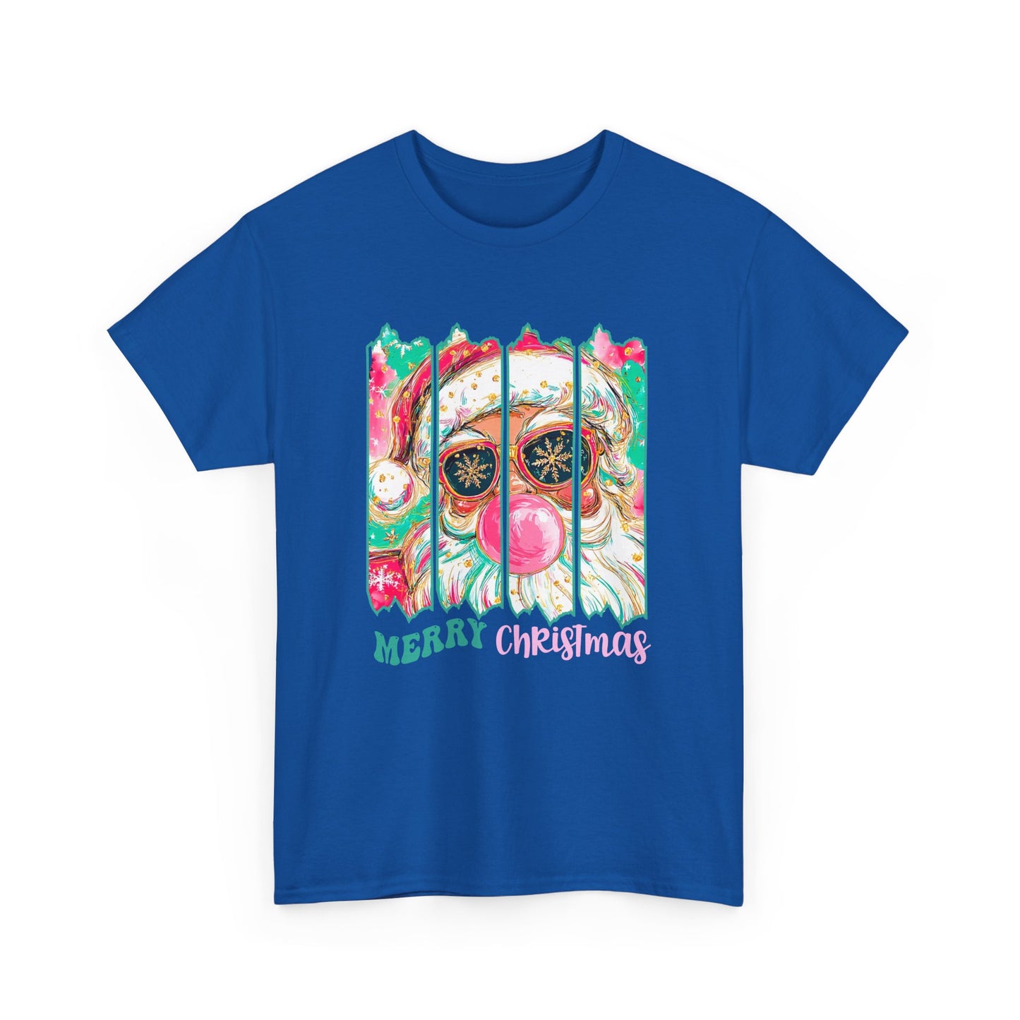 Santa Merry Christmas Unisex Heavy Cotton Tee