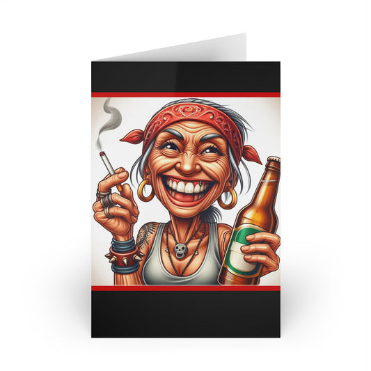 Bottoms Up Blank Greeting Card