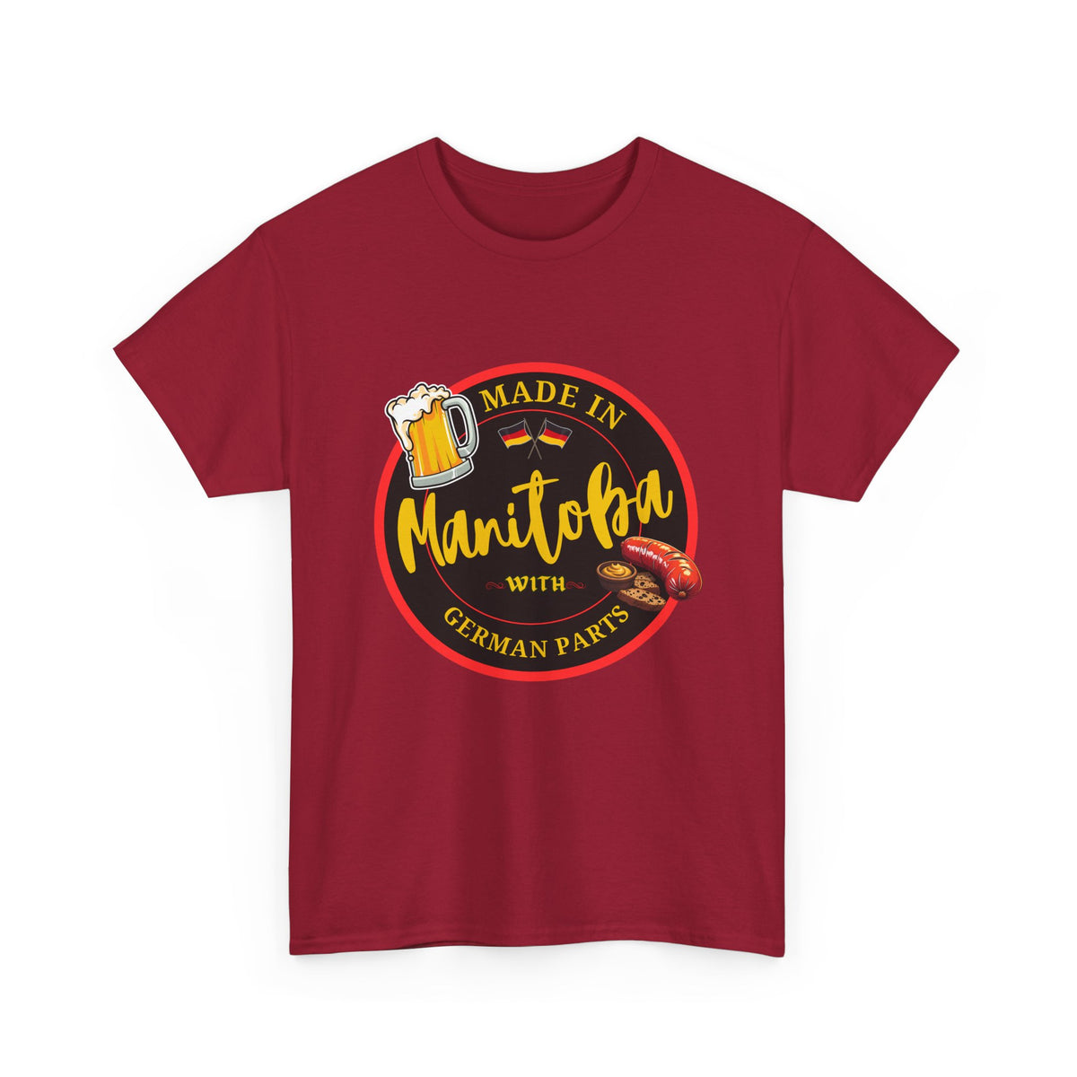 Made In Manitoba With German Parts Unisex Heavy Cotton Tee