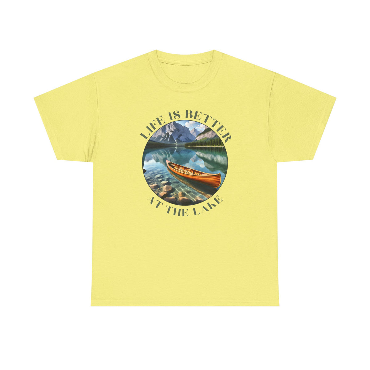 Life Is Better At The Lake Unisex Heavy Cotton Tee
