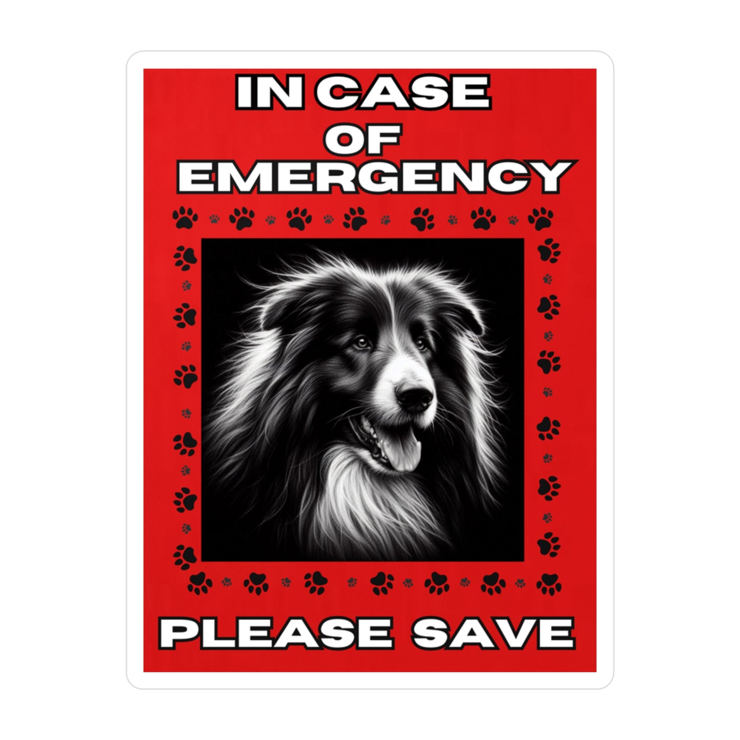 Pet Safety Rescue Vinyl Decal