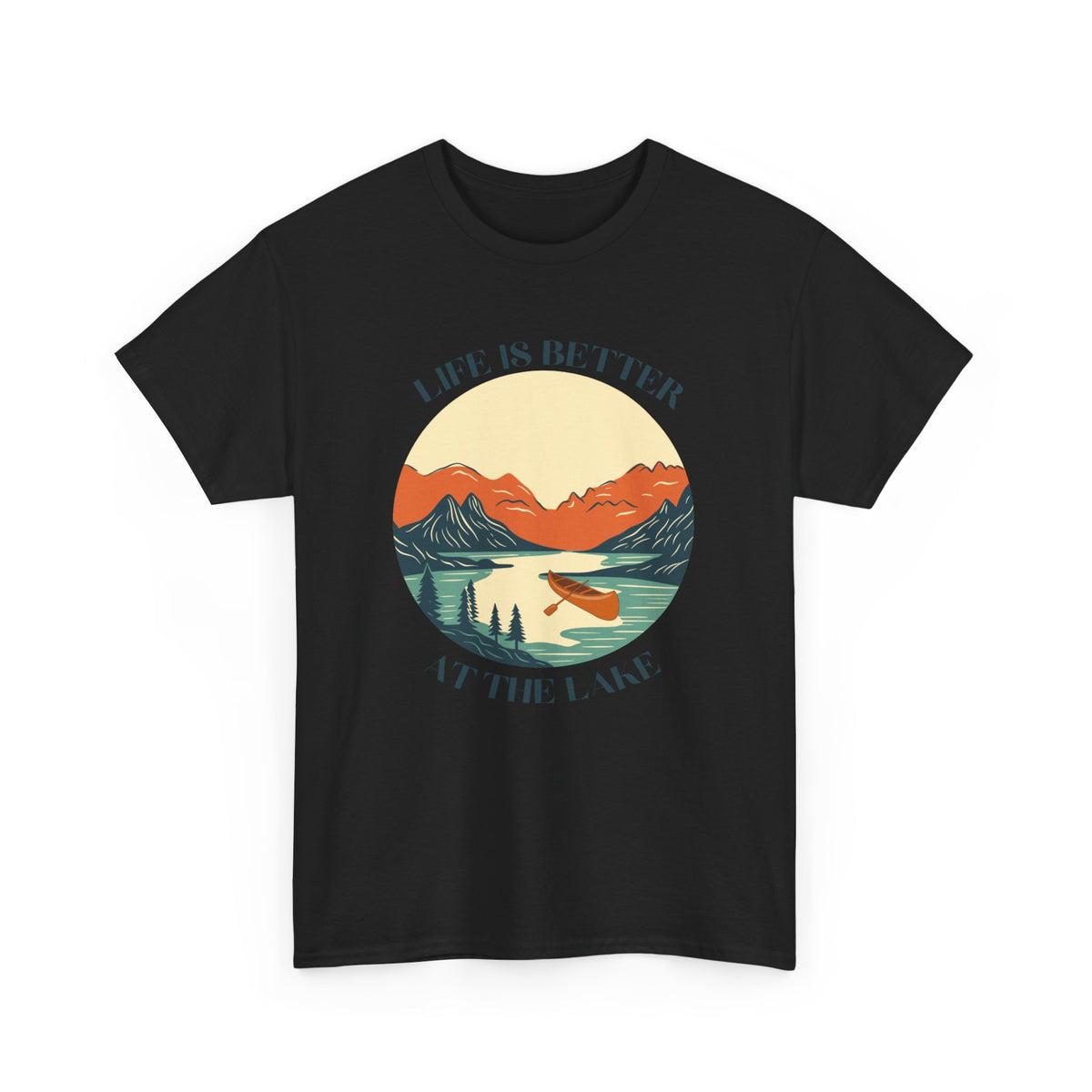 Life Is Better At The Lake Unisex Heavy Cotton Tee