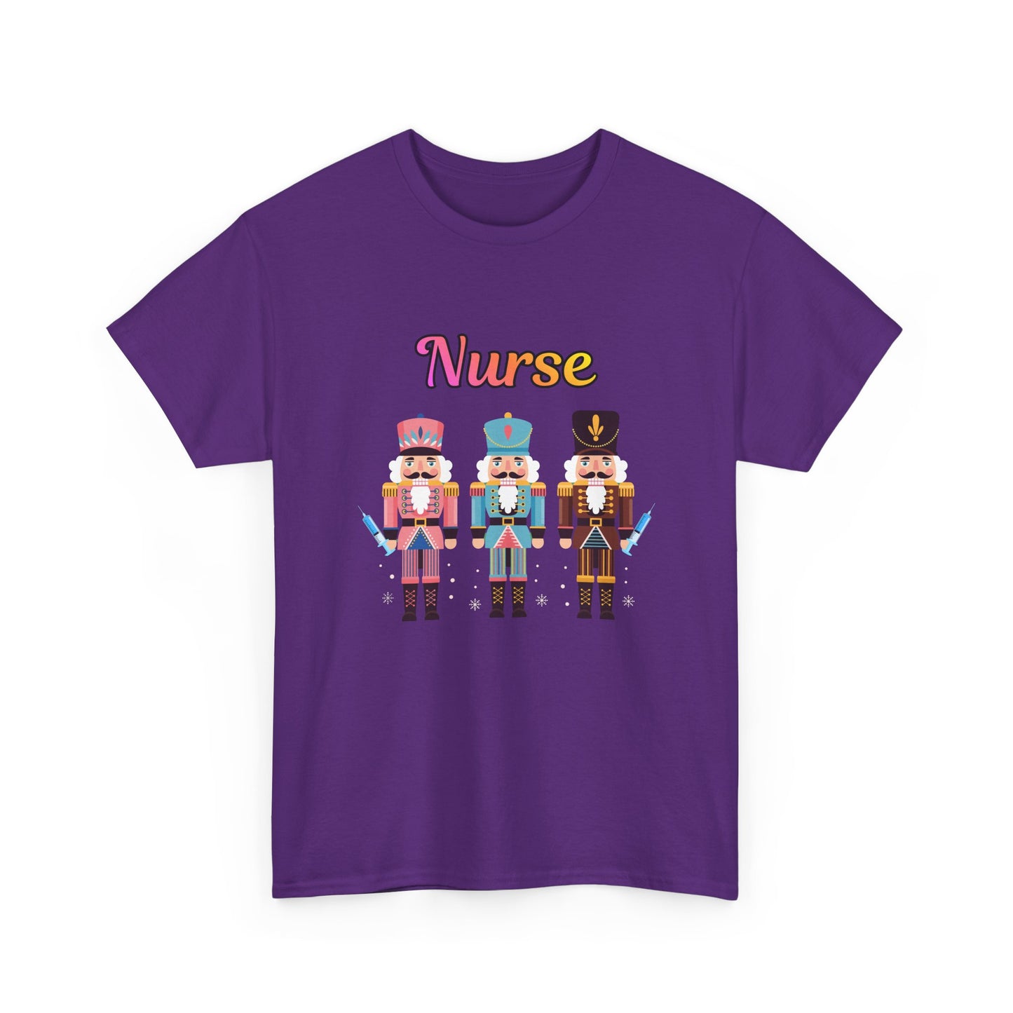 Nurse Nutcracker Unisex Heavy Cotton Tee
