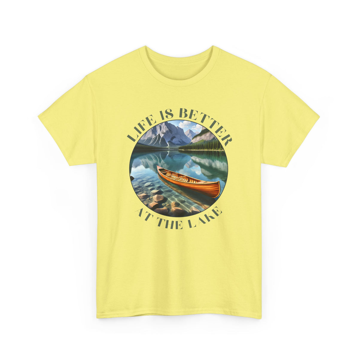 Life Is Better At The Lake Unisex Heavy Cotton Tee