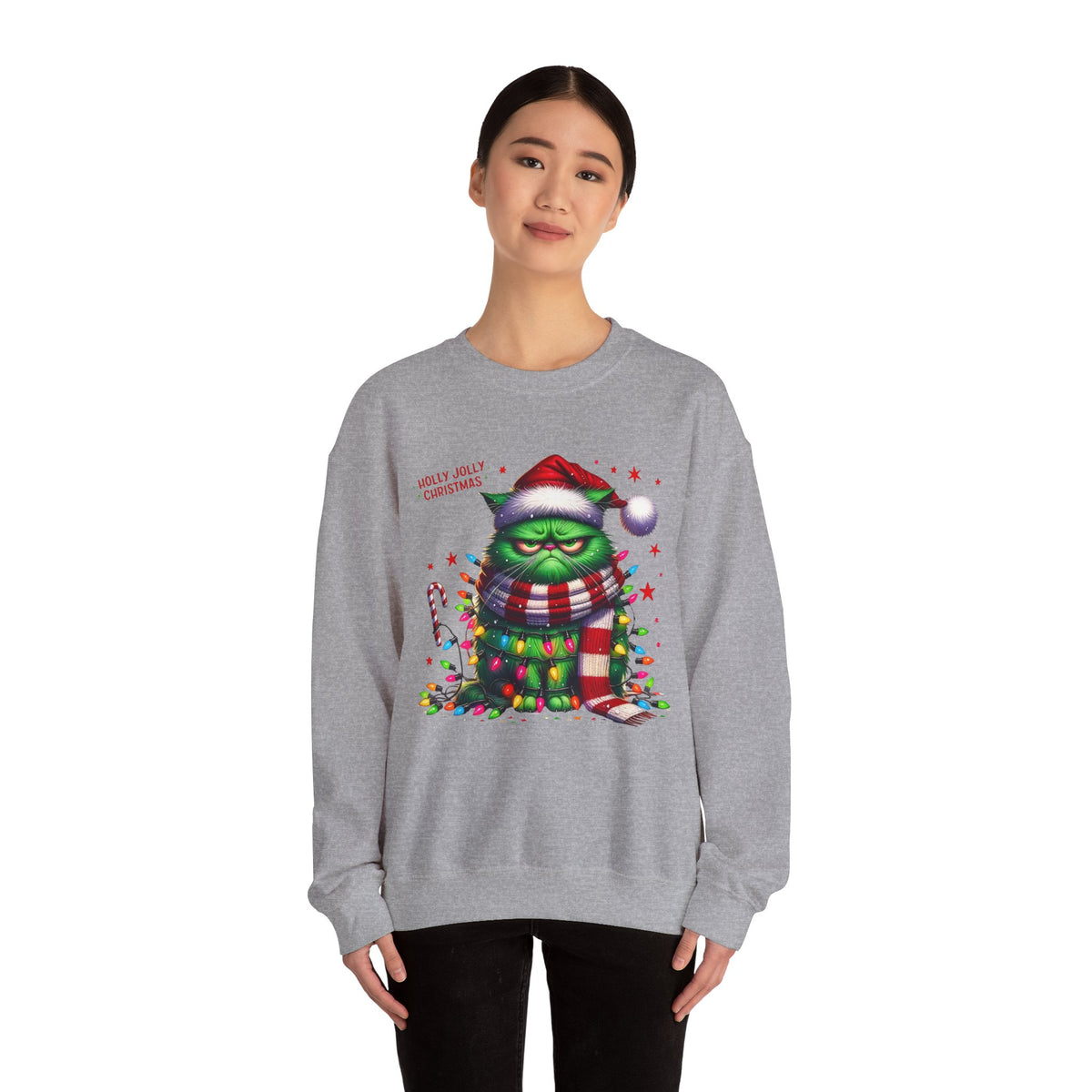 Holly Jolly Christmas Unisex Heavy Blend™ Crewneck Sweatshirt