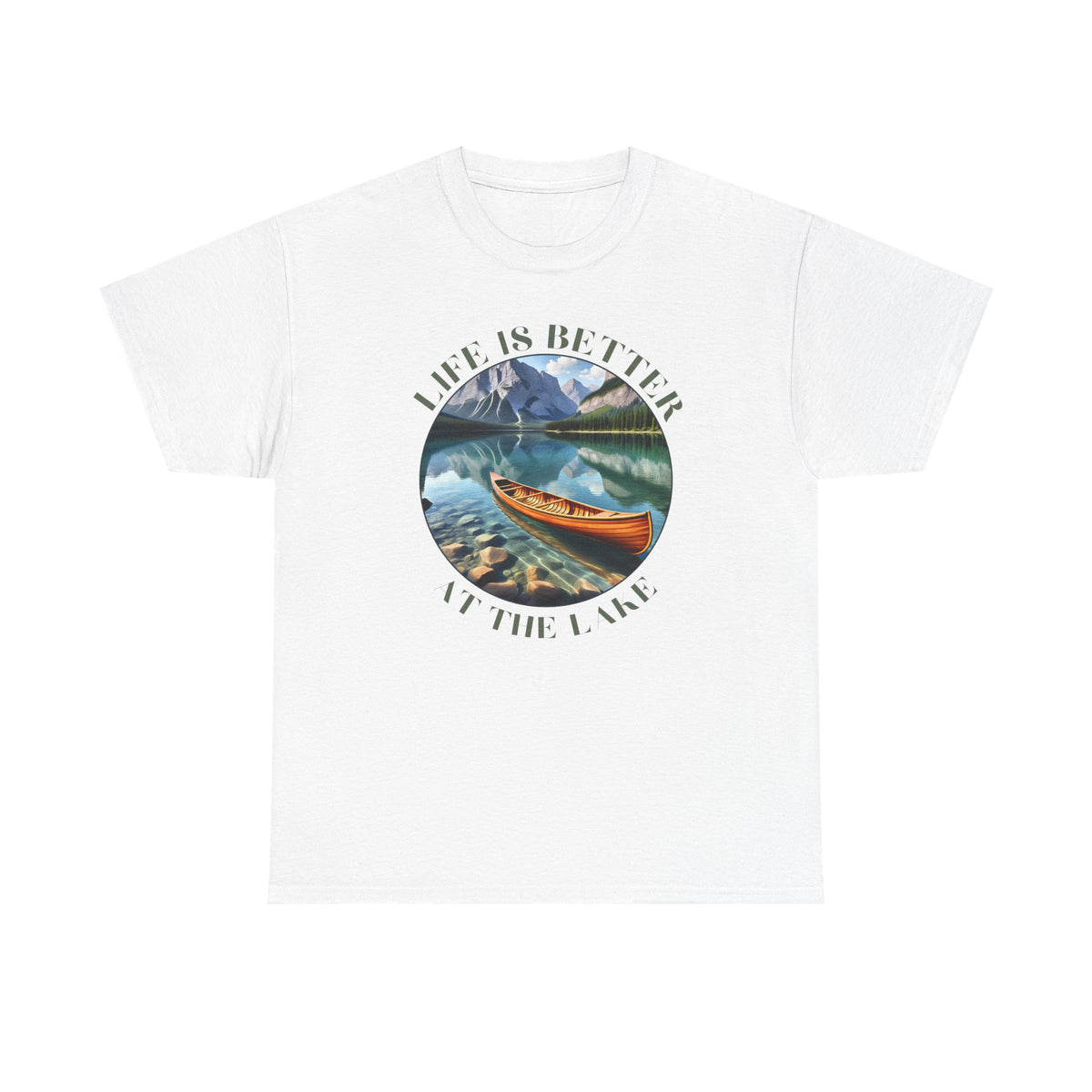 Life Is Better At The Lake Unisex Heavy Cotton Tee