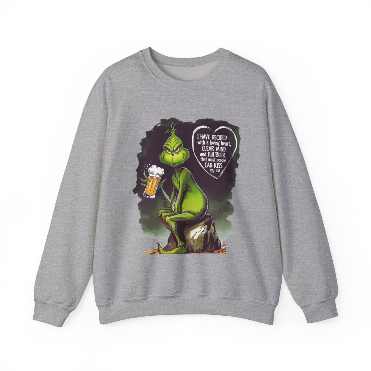 I Have Decided Grinch Unisex Heavy Blend™ Crewneck Sweatshirt