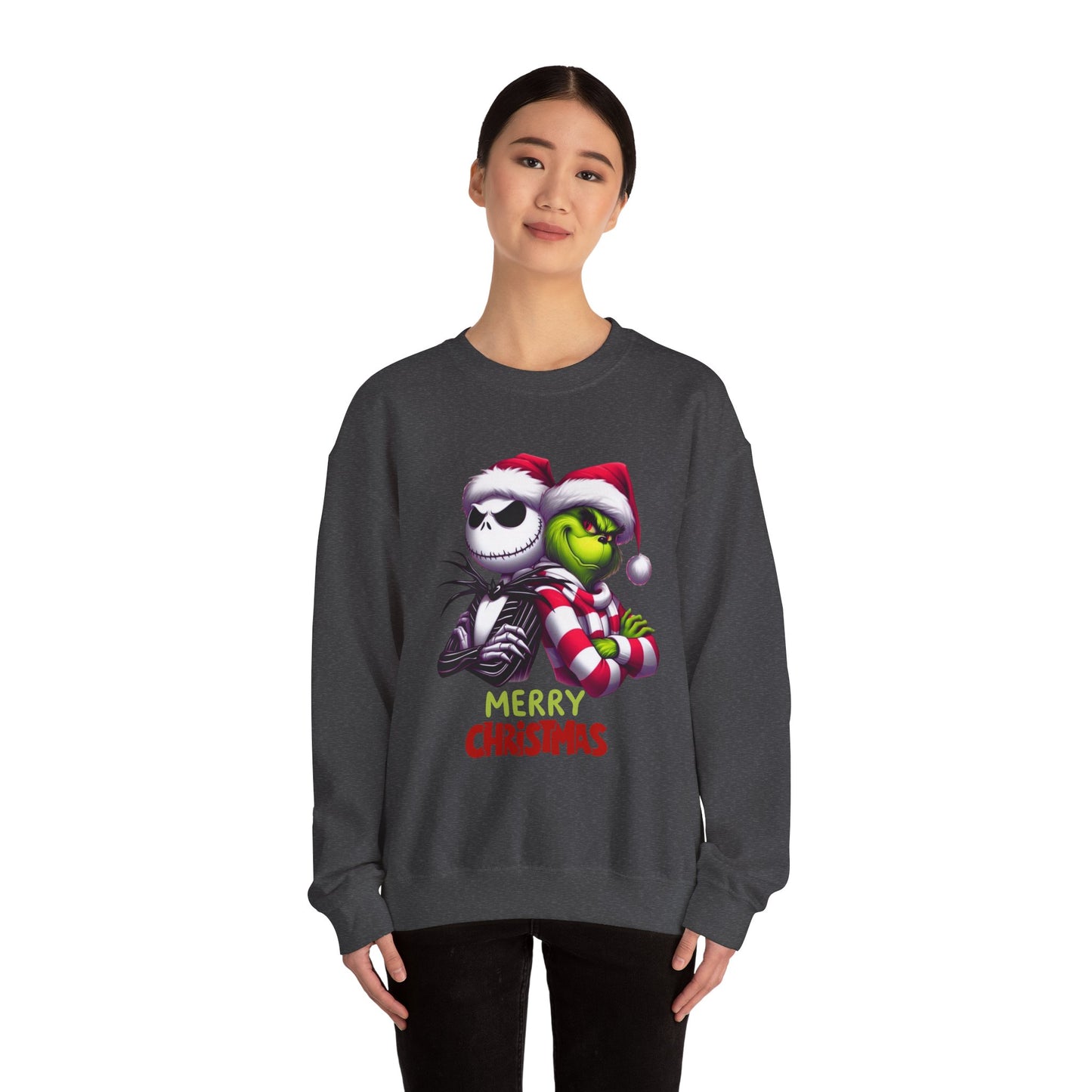 Merry Christmas Grinch Unisex Heavy Blend™ Crewneck Sweatshirt