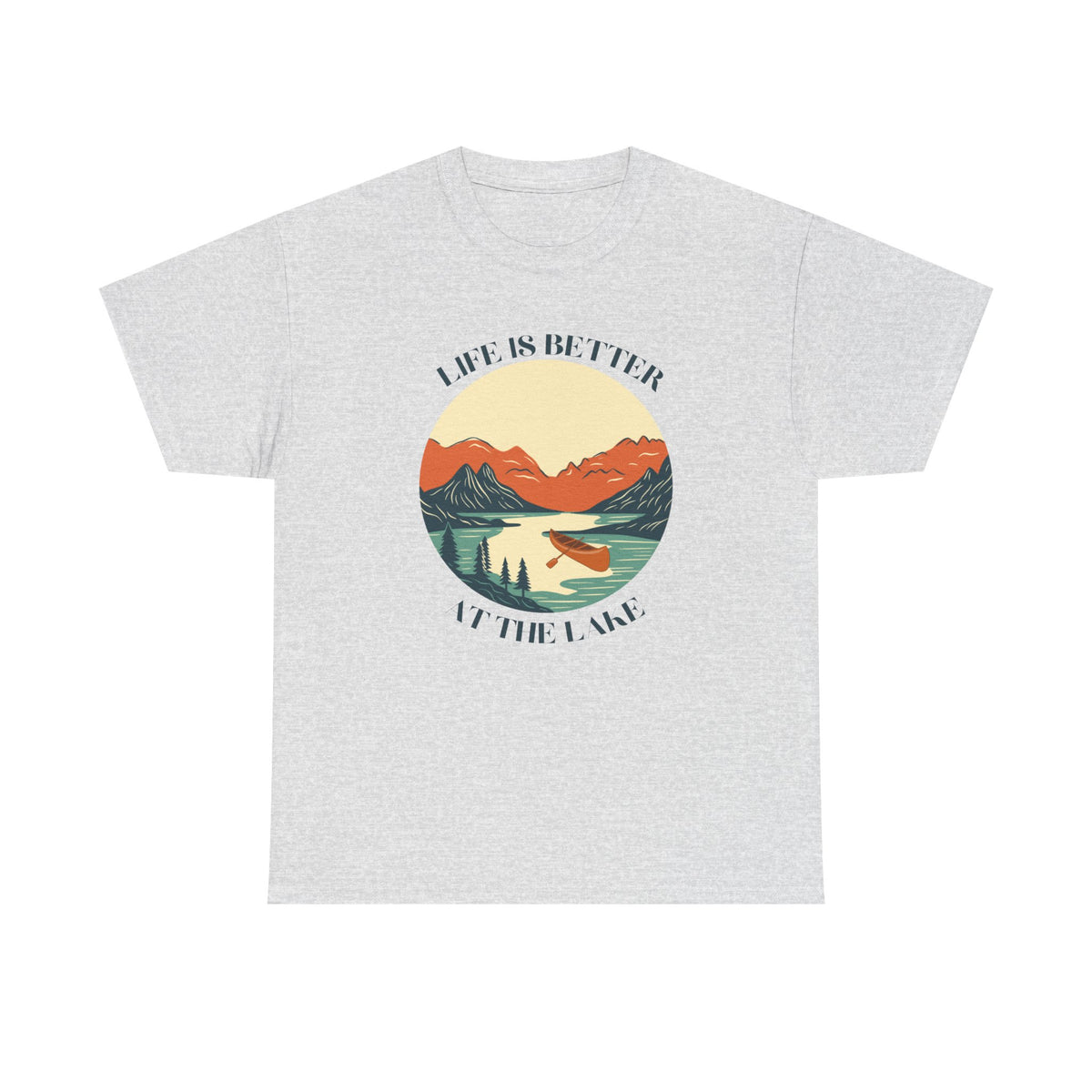 Life Is Better At The Lake Unisex Heavy Cotton Tee