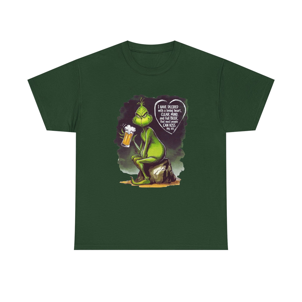I Have Decided Grinch Unisex Heavy Cotton Tee