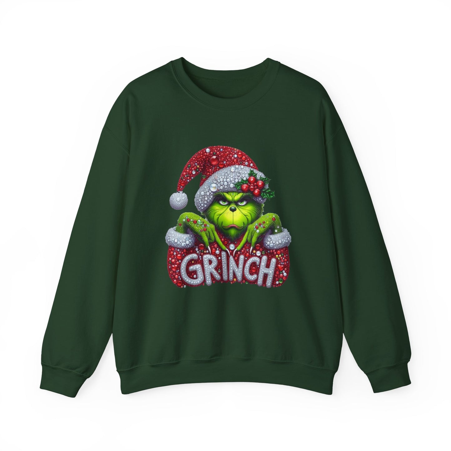 Glitter Grinch Unisex Heavy Blend™ Crewneck Sweatshirt