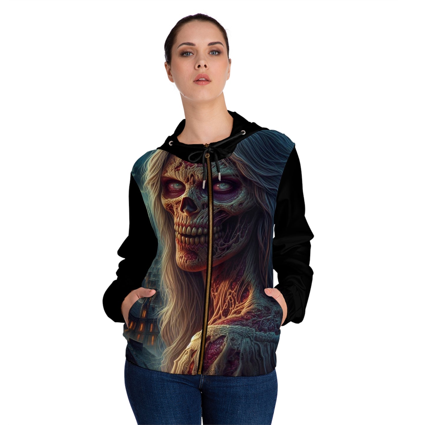 Morticia Women’s Full-Zip Hoodie