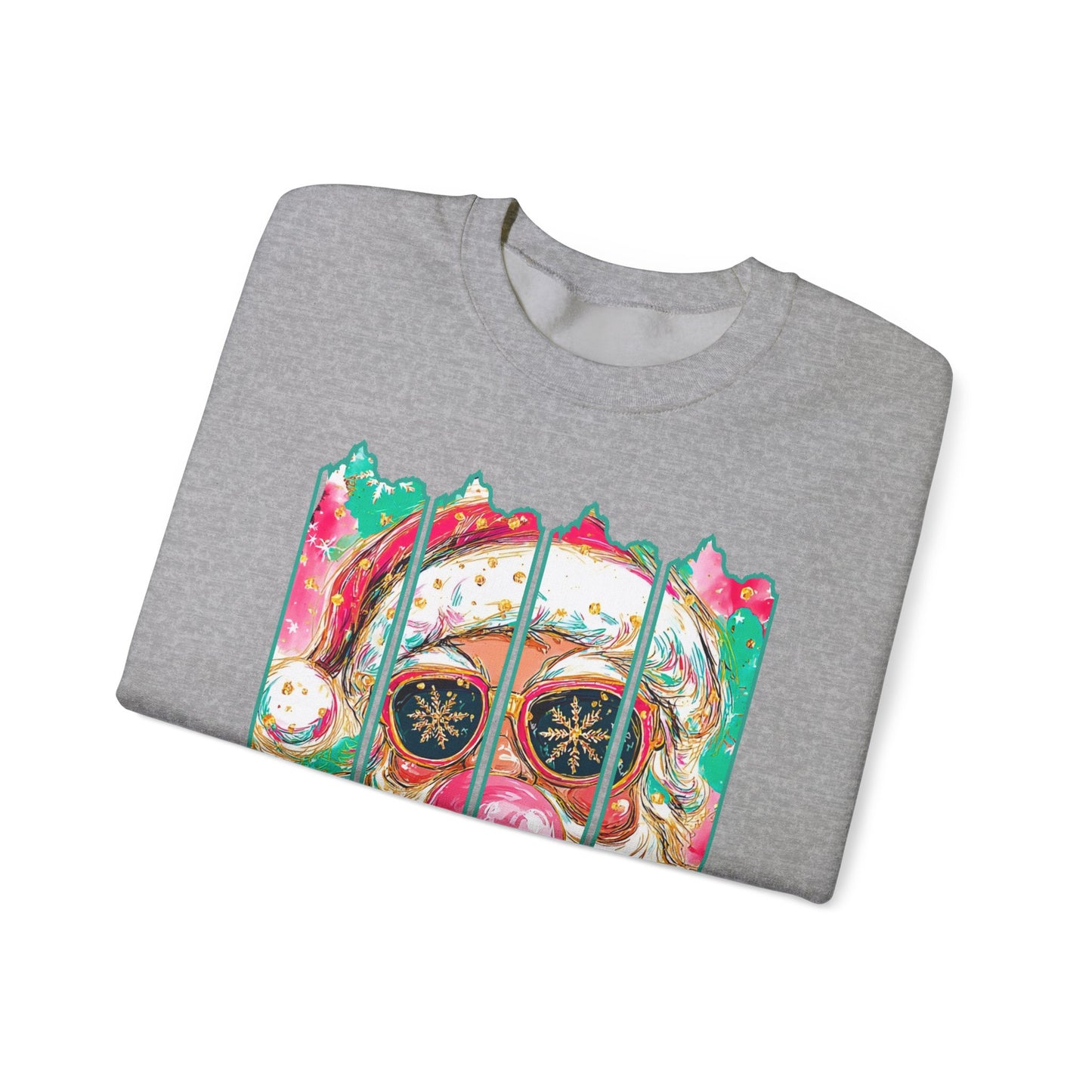 Santa Merry Christmas Unisex Heavy Blend™ Crewneck Sweatshirt