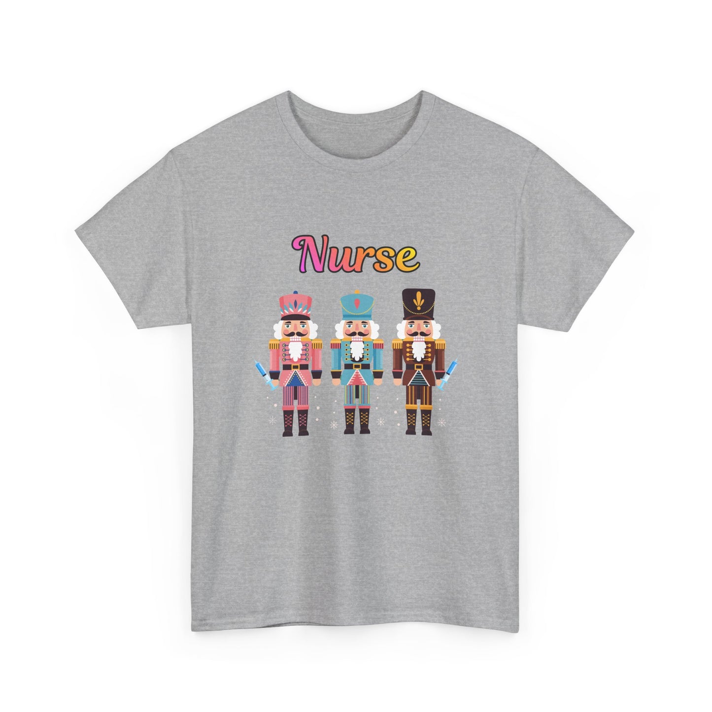 Nurse Nutcracker Unisex Heavy Cotton Tee