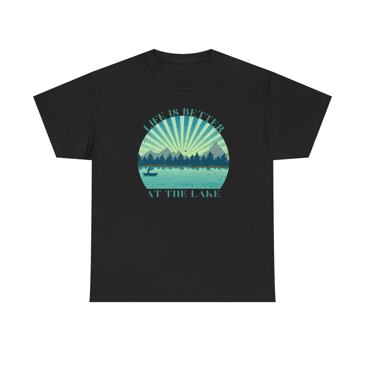 Life Is Better At The Lake Unisex Heavy Cotton Tee