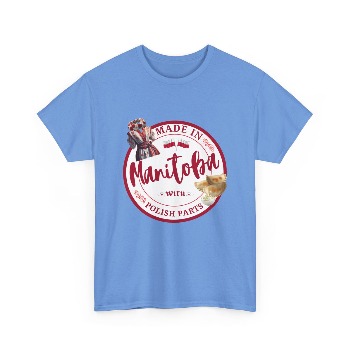 Made In Manitoba With Polish Parts Unisex Heavy Cotton Tee