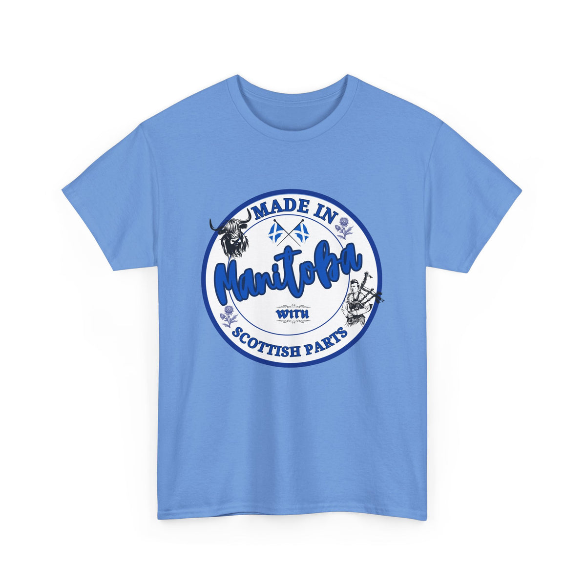 Made In Manitoba With Scottish Parts Unisex Heavy Cotton Tee