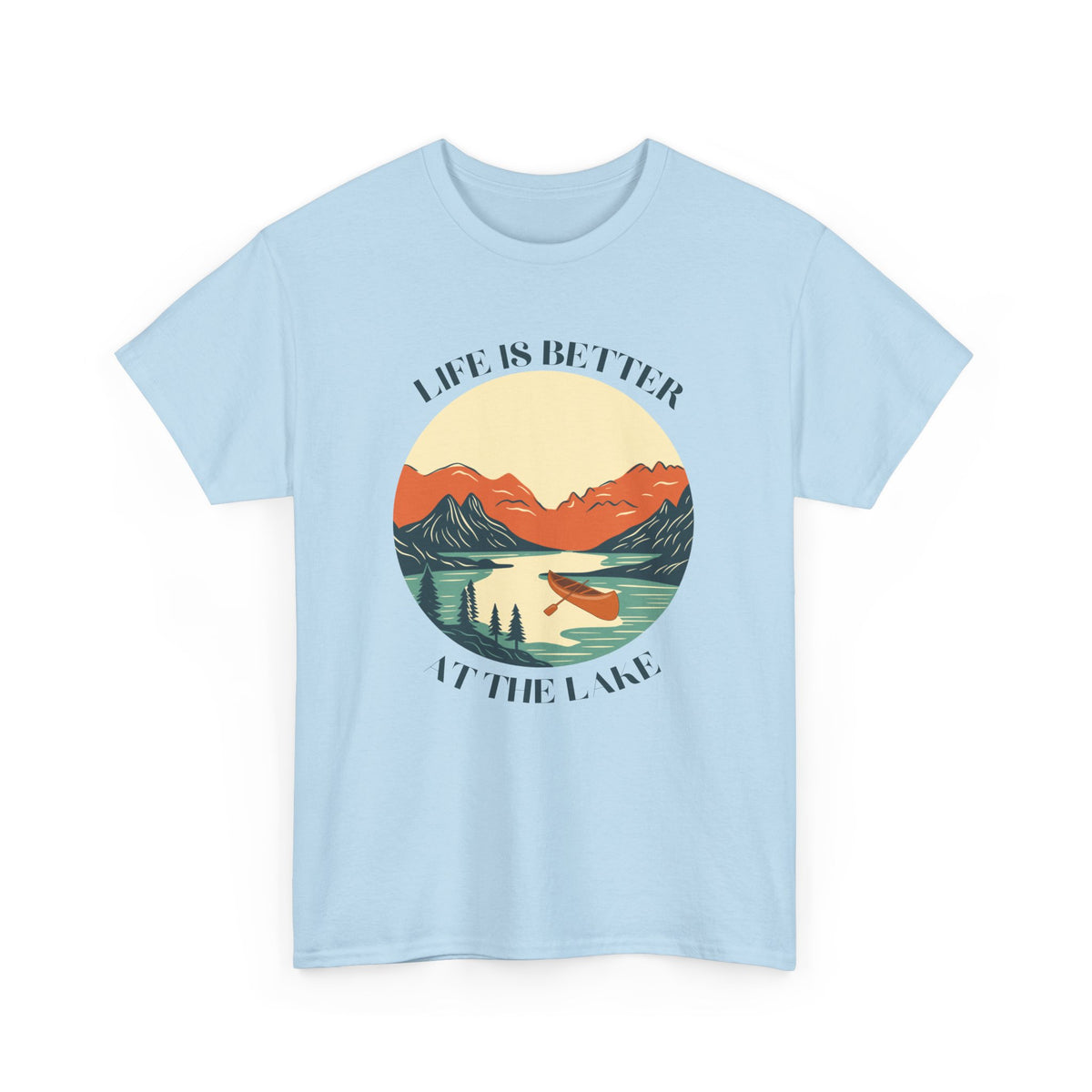 Life Is Better At The Lake Unisex Heavy Cotton Tee