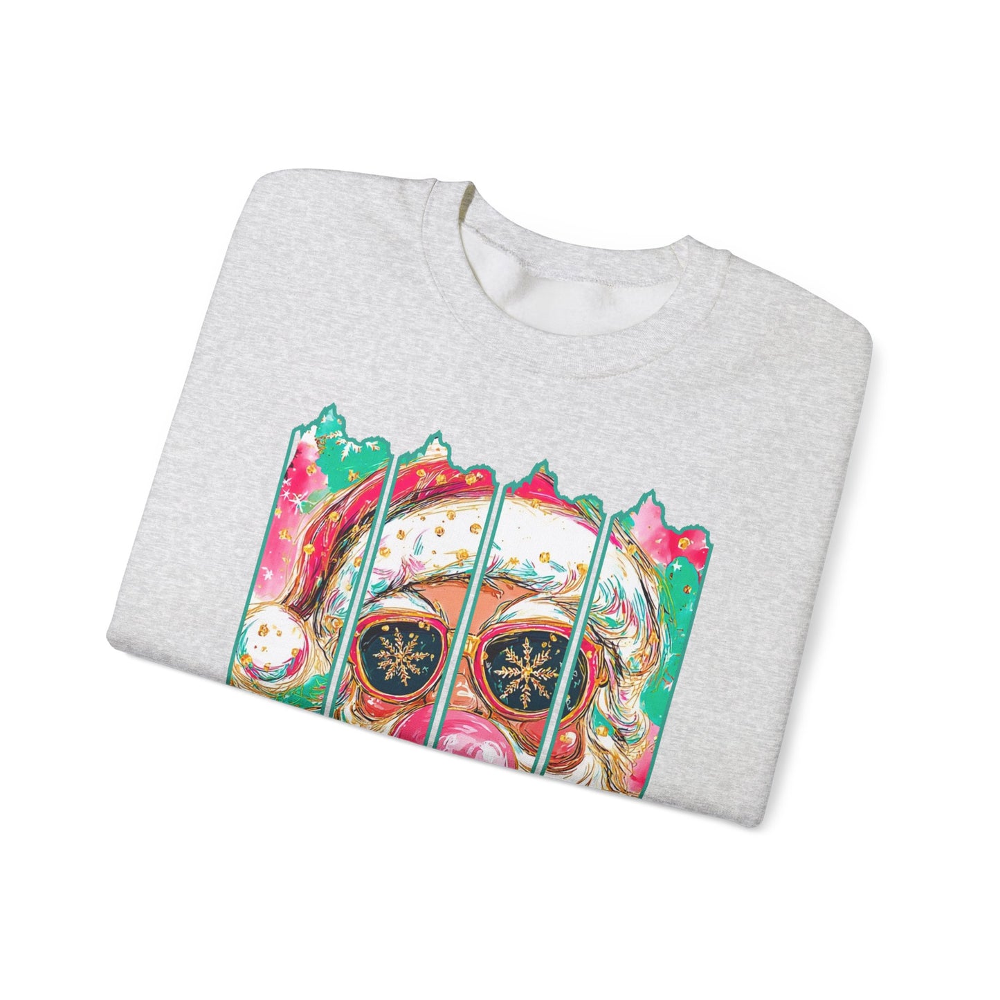 Santa Merry Christmas Unisex Heavy Blend™ Crewneck Sweatshirt