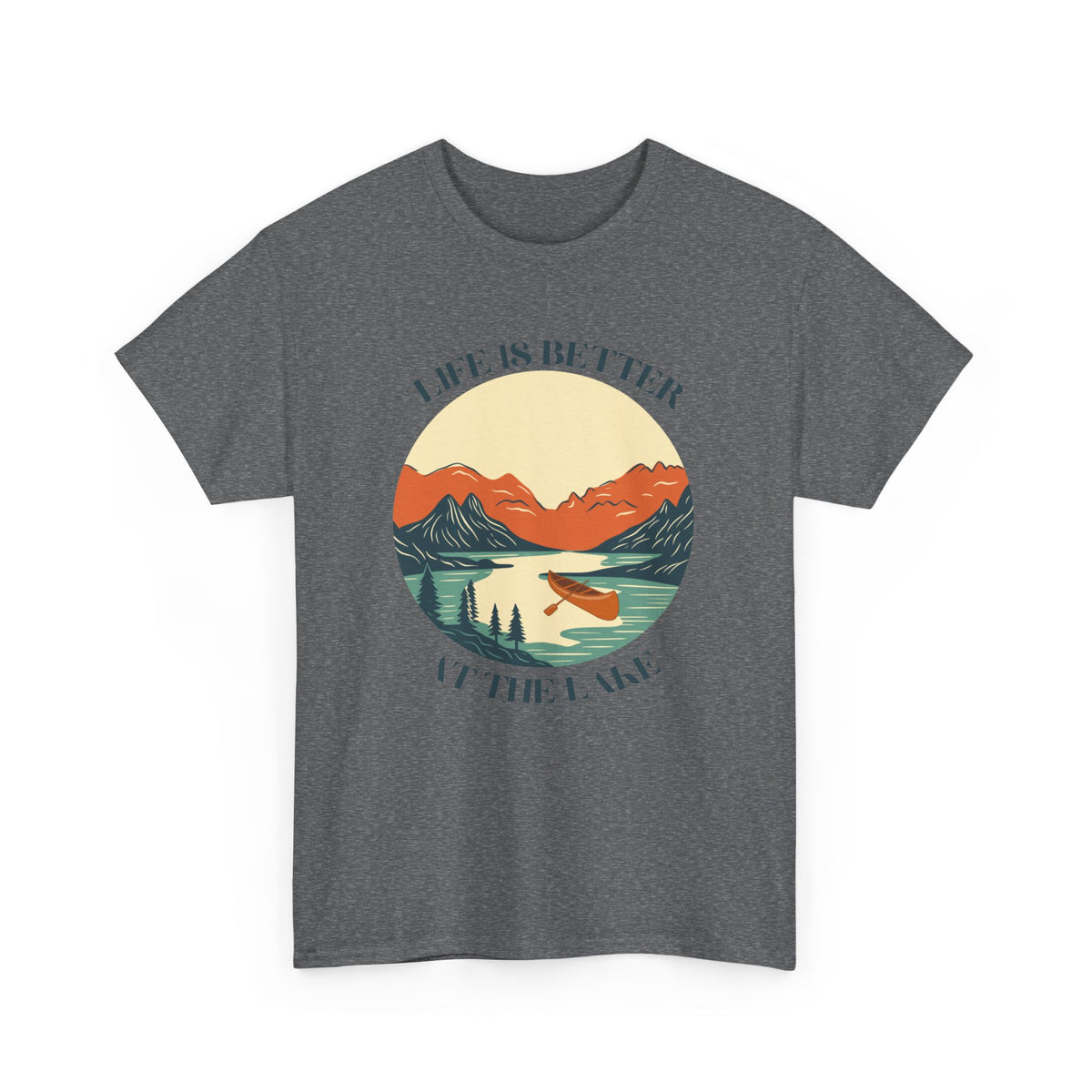 Life Is Better At The Lake Unisex Heavy Cotton Tee