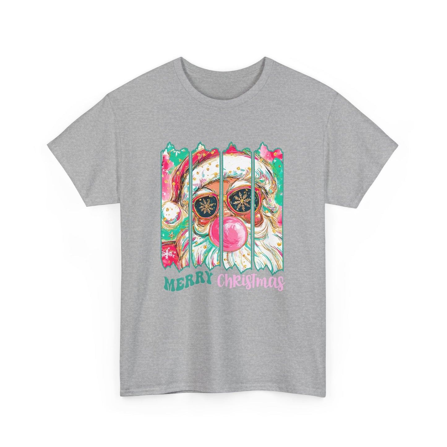 Santa Merry Christmas Unisex Heavy Cotton Tee