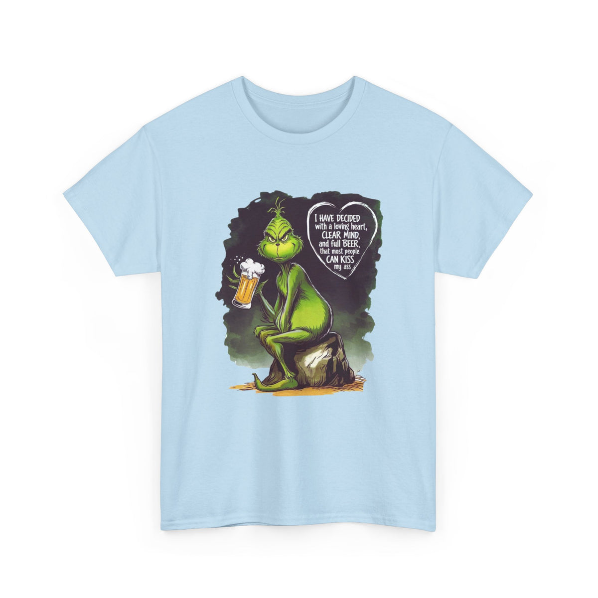 I Have Decided Grinch Unisex Heavy Cotton Tee