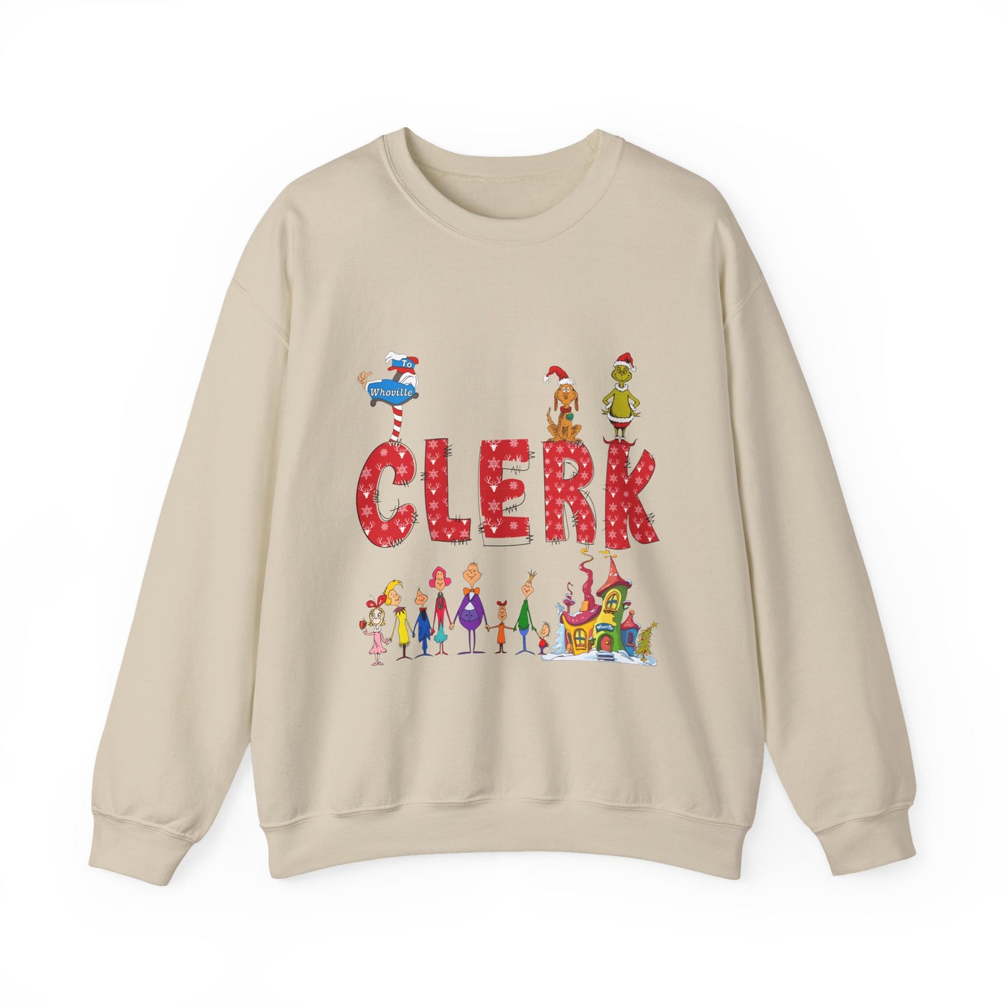 Clerk Grinch Unisex Heavy Blend™ Crewneck Sweatshirt