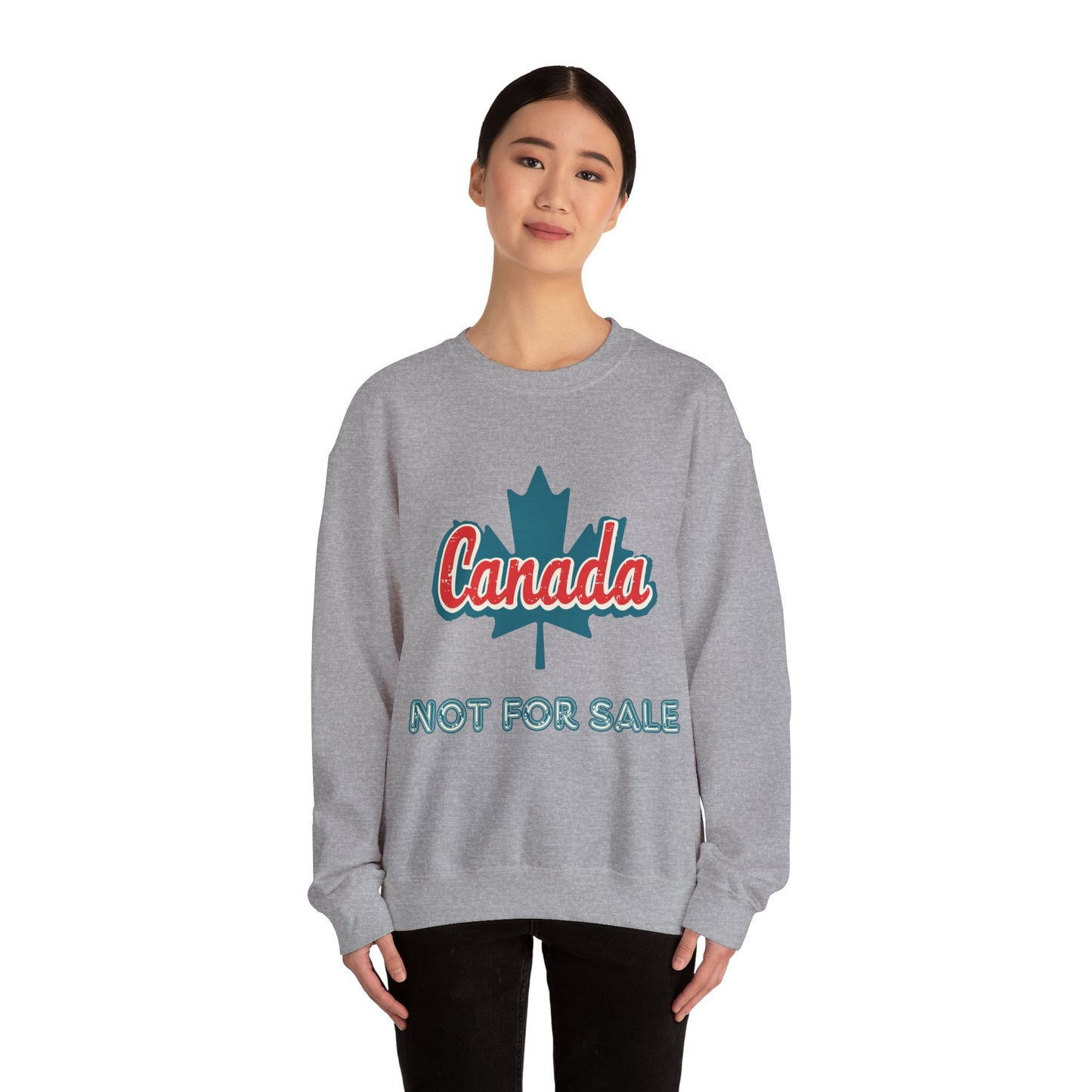 Maple Leaf Canada Not For Sale Crewneck Sweatshirt