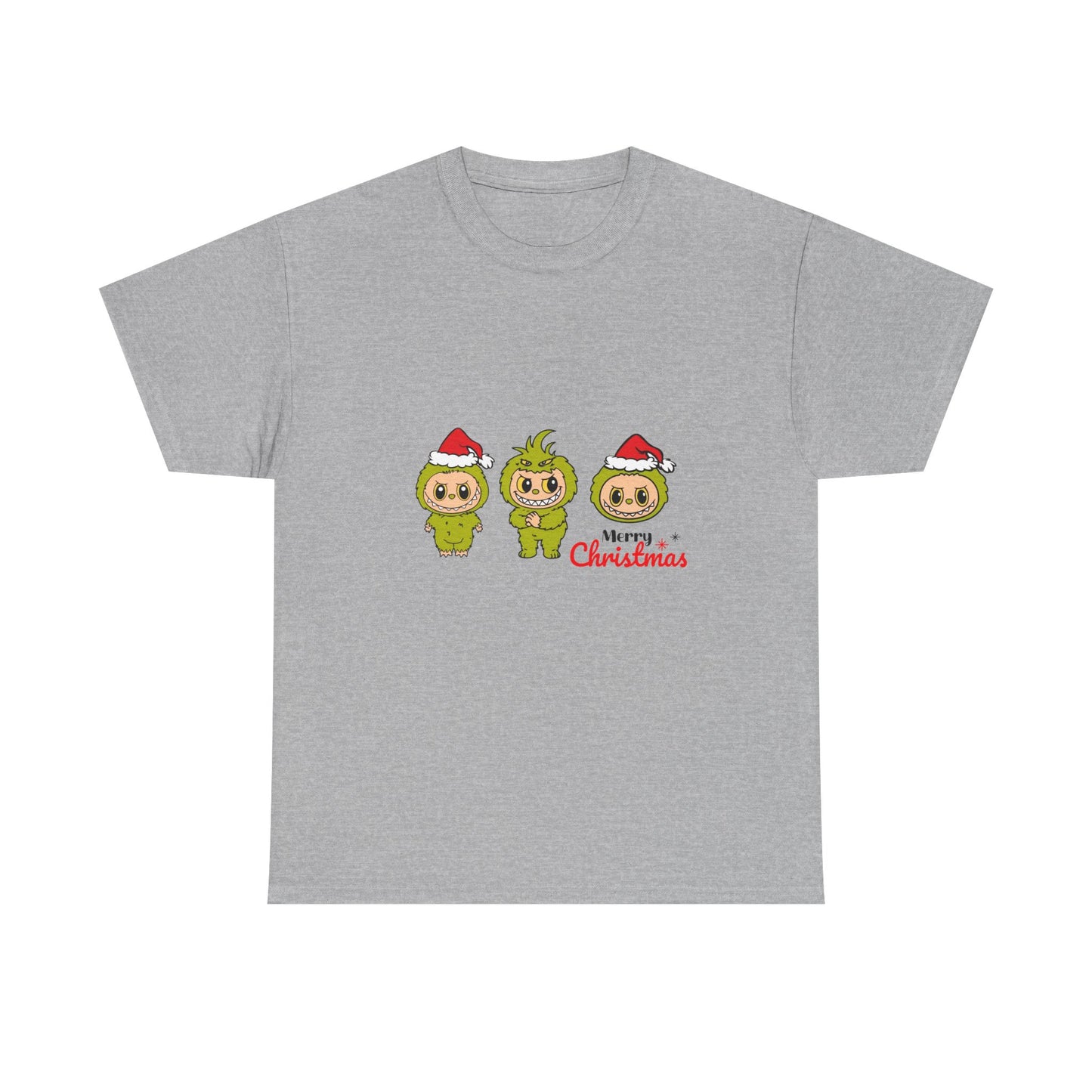 Merry Christmas Labubu Unisex Heavy Cotton Tee