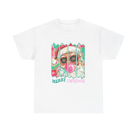 Santa Merry Christmas Unisex Heavy Cotton Tee