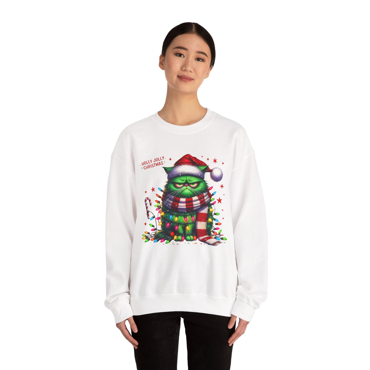 Holly Jolly Christmas Unisex Heavy Blend™ Crewneck Sweatshirt