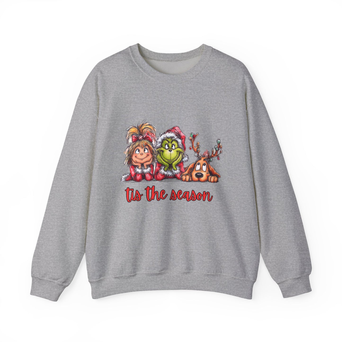 Tis The Season Grinch Unisex Heavy Blend™ Crewneck Sweatshirt