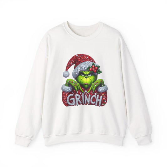 Glitter Grinch Unisex Heavy Blend™ Crewneck Sweatshirt