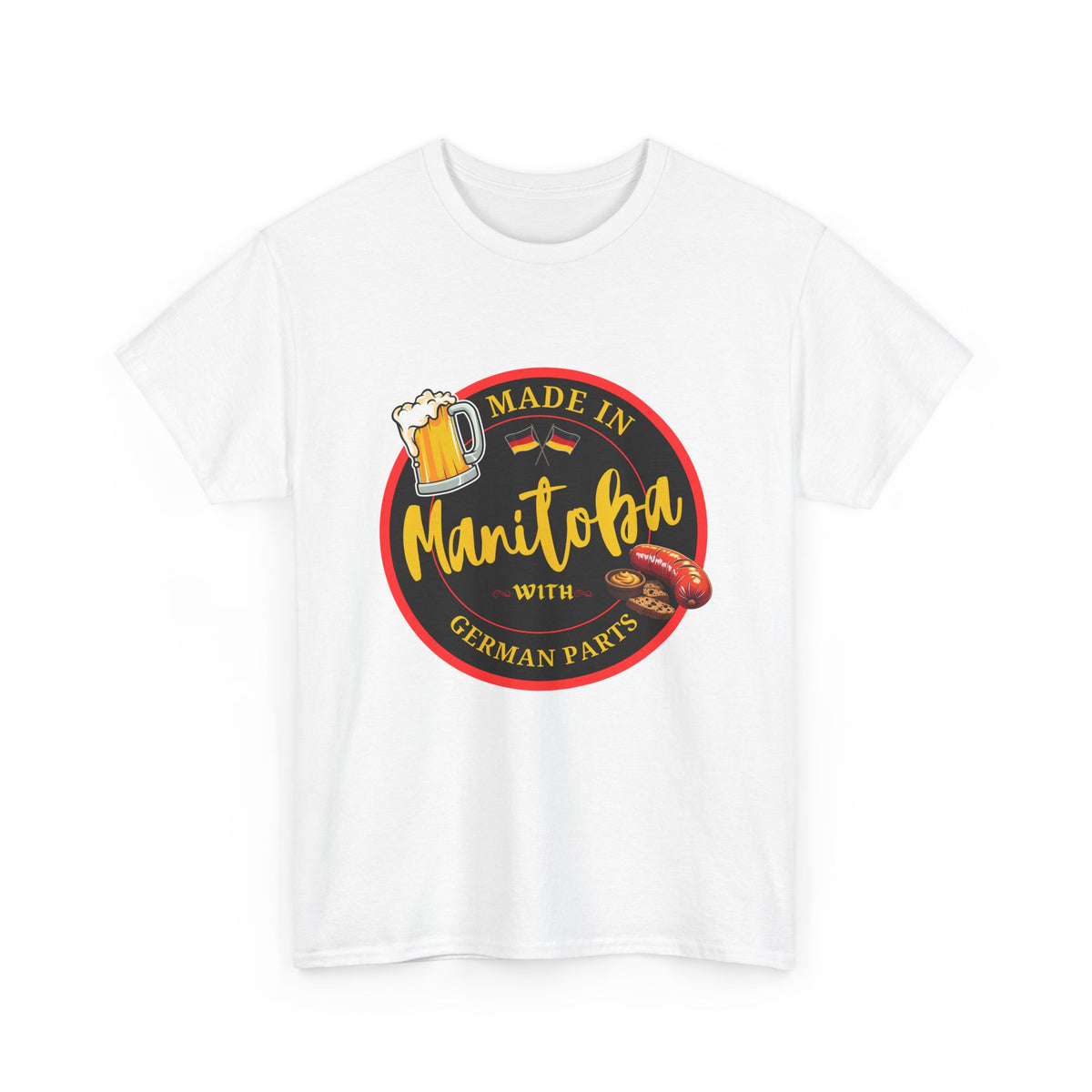 Made In Manitoba With German Parts Unisex Heavy Cotton Tee